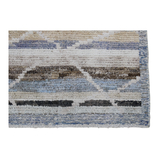 Carpet Moroccan gestreept 307x261 sideview