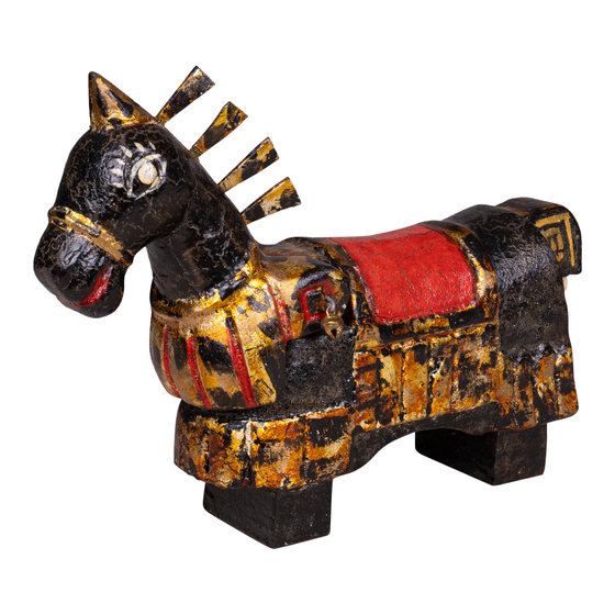Water puppet Horse small black