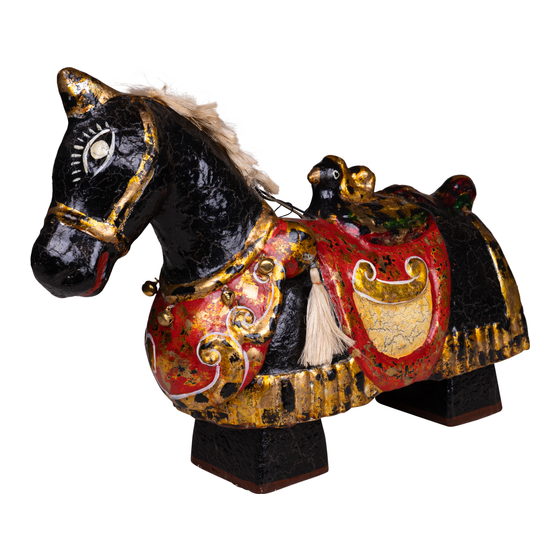 Water puppet Horse large black
