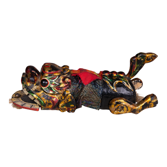 Water puppet Animal gold black sideview