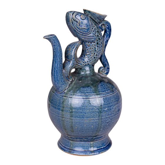 Vase fish blue