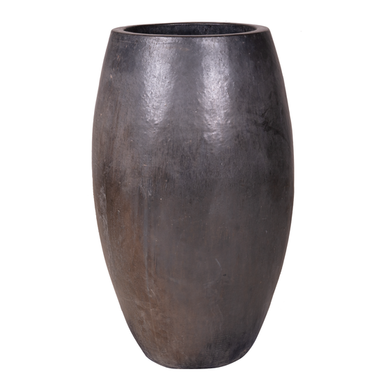Pot ceramic bronze Ø50x90 sideview