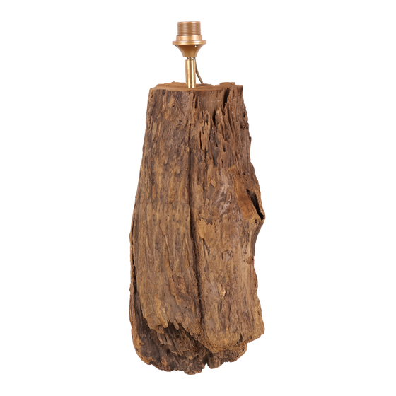 Wooden wall lamp sideview